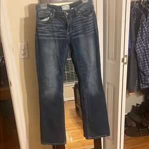 BKE Women's Dark Blue Boot Cut Jeans